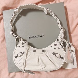 Balenciaga Le Cagole XS Bag in White
